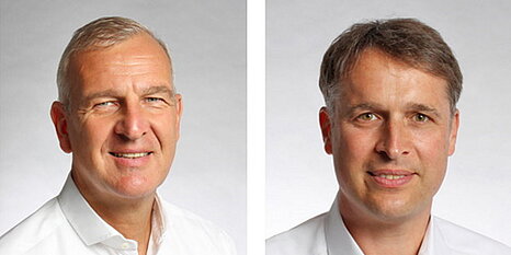 Doppelporträtbild: Eric Küppers (li.) und Dr. Kristijan Bauer