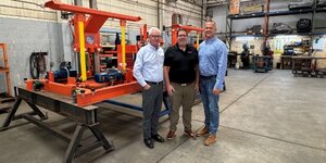 Das WMV-Team in den USA (v.l.): Fachexperte Aron Lorenz, technischer Leiter Chris Fitzpatrick und General Manager Matt Ulewicz 