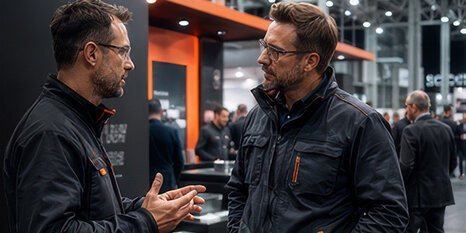 Zwei Bereiche an einem Stand: Galvanoclean und GC-Bodensysteme