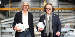 Das ZINQ-Geschäftsführungsduo Dr. Birgitt Bendiek und Lars Baumgürtel 